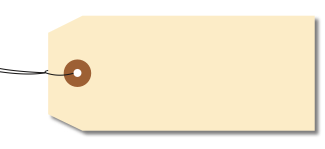 Blank Manila Tags with Wire Inserted (MANILA1-8)